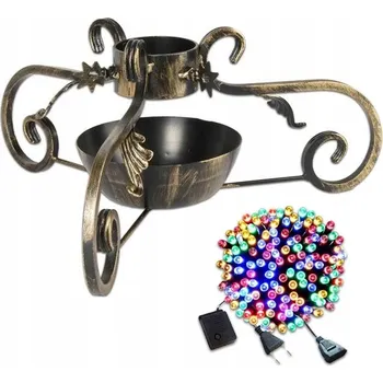 Vánoční dekorace STOJAN NA VÁNOČNÍ STROMEK + SADA 33 LAMPIČEK 200 LED