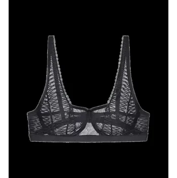 Podprsenka Triumph Aura Spotlight černá nevyztužená podprsenka s kosticemi, BLACK 75B i343_10219859-0004-75B
