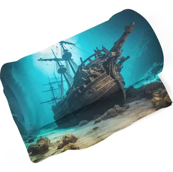 deka Sablio Deka Vrak dřevěné lodi na dně moře - 150x120 cm