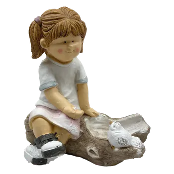 Zahradní dekorace Prodex import s.r.o. Holčička MG s pítkem 35 x 32 cm Prodex A00432