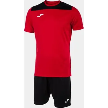 Chlapecké oblečení Pánská/Chlapecká fotbalová souprava JOMA PHOENIX II SET RED BLACK Velikost: 3 (7XS), Barva: RED-BLACK
