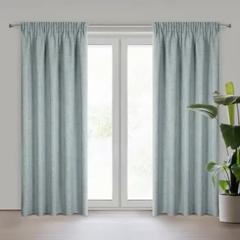 Povlečení Hotový záves JULA 2 modrý - na páske