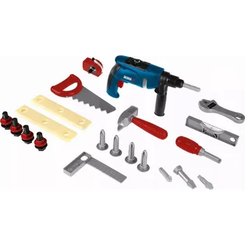 Vrtačka Kreativní Hračka DEDRA Kids Sada nářadí Aku Vrtačka Kladivo