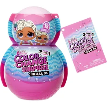 Panenka MGA MGA - Lol Surprise 2 In 1 Color Change Surprise Me And Lil Sis Fashion Dolls