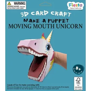 Výuková hračka Fiesta Crafts Kreativní sada 3D loutka Jednorožec