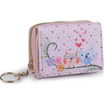 Peněženka Mini peněženka dětská 7x8,5 cm, střední, 16 růžová nejsv. sova
