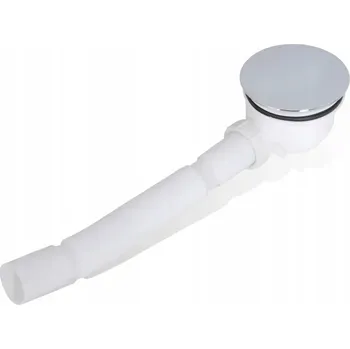 Sifon Chromovaný sprchový sifon, průměr 11,5 cm, délka hadice 44-93 cm