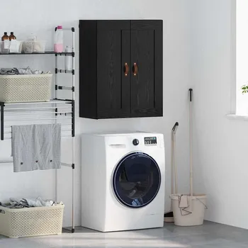 Příborník do zásuvky Nástěnná skříňka Černý dub 69,5 x 34 x 90 cm kompozitní dřevo