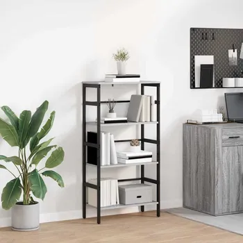 Obývací pokoj Knihovna Šedá Sonoma 60 x 29,5 x 115 cm kompozitní dřevo