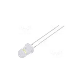 Polovodič LED 5mm bílá studená 18000÷22000mcd 85° 2,7÷3,4V 6500K