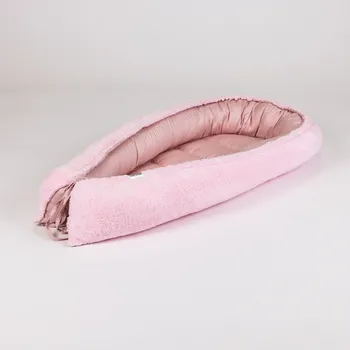 Hnízdečko pro miminko Tulimese Hnízdečko jednobarevné světle růžové beránkové VARIANTY PROVEDENÍ HNÍZDEČKA: HNÍZDEČKO SAMOSTATNÉ