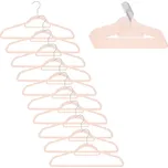 Sametová ramínka na oblečení 45 cm sada 20ks SPRINGOS HG0083 růžová