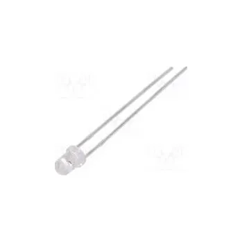 Dioda LED 3mm červená 600÷1000mcd 30° Čelo vypouklé