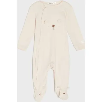 Sinsay - Bavlněné dupačky s 3D aplikacemi na zip - béžová - 276BB-02X - 276BB-02X-56