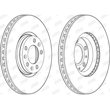 Brzdový systém Brzdový kotouč JURID 562994JC