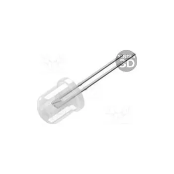 Dioda LED 10mm modrá 8400÷10000mcd 30° Čelo vypouklé Rozteč 2,54mm