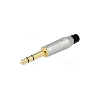 Audio kabel Zástrčka Jack 6,35mm vidlice stereo přímý na kabel pájení