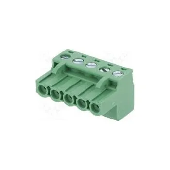 Elektrická zásuvka Rozpojovací svorkovnice 5,08mm póly 5 přímý zástrčka zásuvka