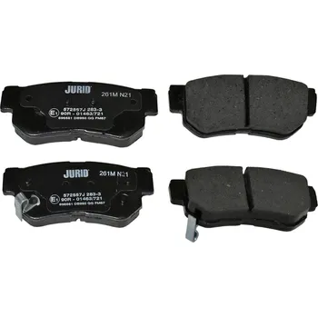 Brzdová destička Sada brzdových destiček, kotoučová brzda JURID 572557J