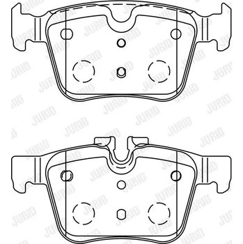 Brzdová destička Sada brzdových destiček, kotoučová brzda JURID 573772J