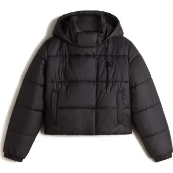 bunda zimní dámská VANS Hillgate Cropped Puffer Black - XXL