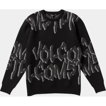 Pánský svetr Volcom Stone Jacquard (black) L, černá