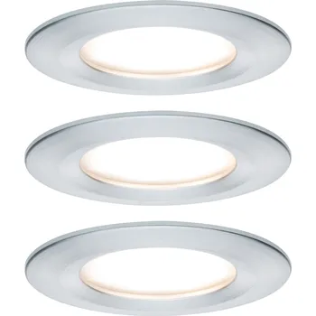 Bodové svítidlo Paulmann 93496 LED Coin Nova round, set kulatých bodovek v matně bílé úpravě, LED 3x6,5W 2700K tříkrokové stmívání, prům. 7,8cm