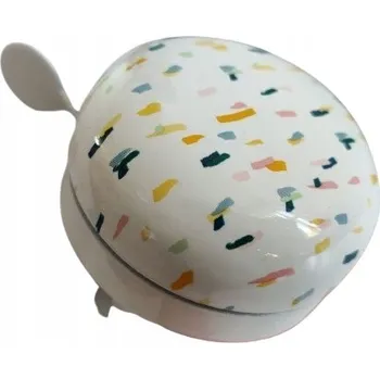 Zvonek na kolo DZWONEK NA KOLO RETRO 58 mm BÍLO BAREVNÝ