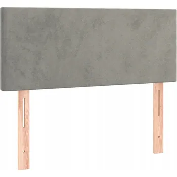 Čelo postele z aksamitu, nastavitelné, tmavě šedé, 90x5x78/88 cm