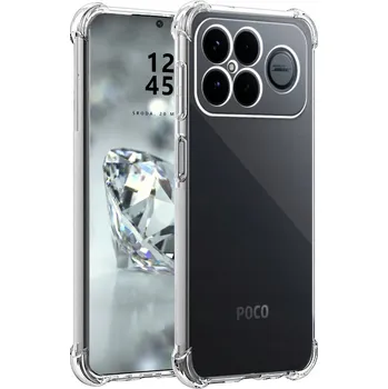 Pouzdro na mobilní telefon POUZDRO PRO POCO F8 ULTRA 5G ZESÍLENÉ PANCÉŘOVÉ PRŮHLEDNÉ