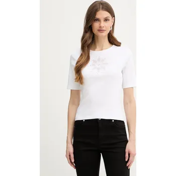 Pánské tričko Bavlněné tričko Twinset 261TP2091 bílá 00X, vel. XL