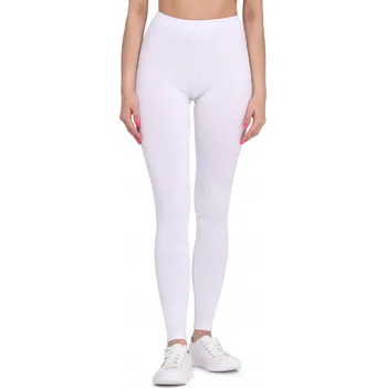 Dámské legíny Dámské dlouhé legíny legíny viskóza BLV50-147 Bílá XS