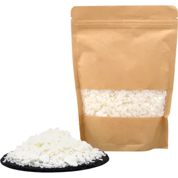 Sběratelství 250 g Přírodní vločkový sójový vosk pro ruční výrobu svíček Domácí tvoření vonných dekorativních svíček Řemeslná surovina v kraftovém obalu