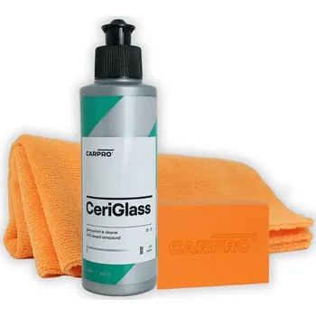 Čistič autoskla CarPro CeriGlass Kit - kompletní sada na leštění skla