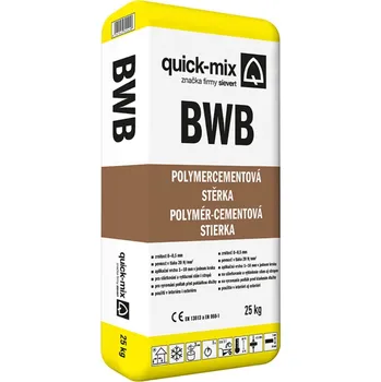 Stavební pojivo Stěrka polymercementová Quick-mix BWB pro stěny a podlahy – 25 kg