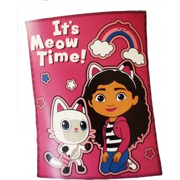 Dětská deka Deka Carbotex 130 x 160 cm růžová Gábinin Kouzelný Domek postavičky