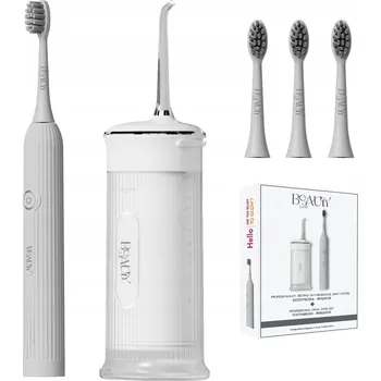 Péče o chrup SONICKÝ KARTÁČEK NA ZUBY + ZUBNÍ IRIGÁTOR 3 hlavice BeautyLine TECH-MED