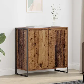 Příborník do zásuvky Boční skříňka Staré dřevo 79 x 36 x 75 cm kompozitní dřevo