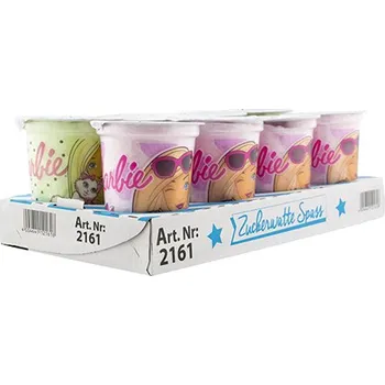 Bonbon Barbie Cotton Candy - cukrová vata v kelímku 20g