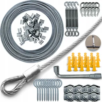 Lany Ocelové lanko Heckermann 3 mm x 30 m