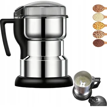 Kuchyňský mlýnek VÝKONNÝ ELEKTRICKÝ MLÝNEK NA KÁVU, CUKR, OŘECHY, OBILÍ, GRINDER 200W