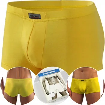 Pánské spodní prádlo Sesto Senso Spodní Prádlo Boxerky žluté, velikost XL