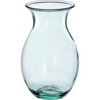 Váza SKLENĚNÁ VÁZA SVĚTLE ZELENÁ, výška 20 cm, IKEA BERGKORSBAR