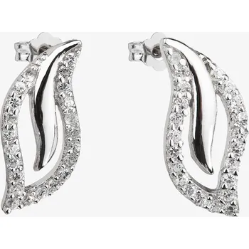 Náušnice Preciosa stříbrné náušnice Vanua, kubická zirkonie, bílé