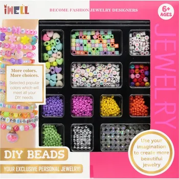 Dětské navlékací korálky KORÁLKY PRO NAVLÉKÁNÍ ŠPERKŮ