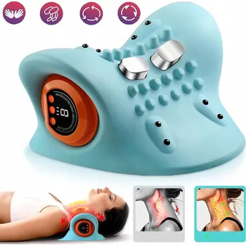 Masážní přístroj MASÁŽNÍ PŘÍSTROJ NA KRK EMS, 6 REŽIMŮ MASÁŽE, VYHŘÍVÁNÍ, S DÁLKOVÝM OVLÁDÁNÍM