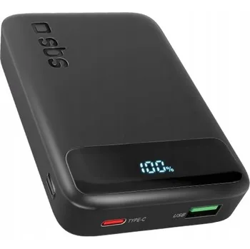 Powerbanka Powerbanka SBS TEBBCT10000LCDK Kompaktní 10000mAh PD 20W LCD USB-A / USB-C