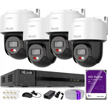 IP kamera SADA IP MONITORINGU 4MPX 4x PTZ-N2C400M-DE HILOOK BY HIKVISION HDD 6TB