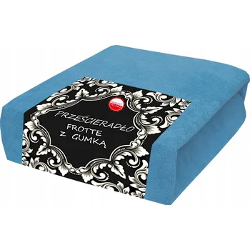 Prostěradlo Froté prostěradlo s gumou 160x200 měkké, teplé, modré