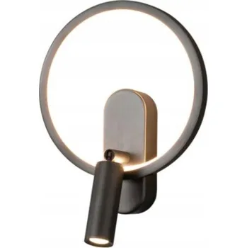 Nástěnné svítidlo Elyptica - nástěnné svítidlo 26 cm kulatý LED 10W nástěnná lampa černé